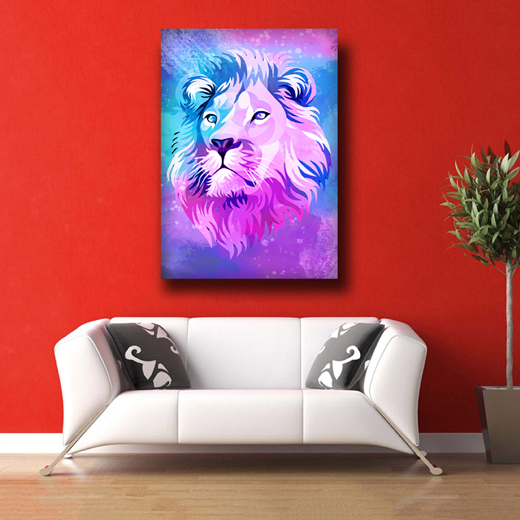 Kunstdruck Waterlion