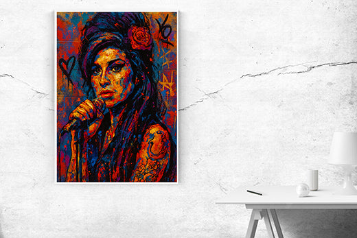 Kunstdruck AMY bunt