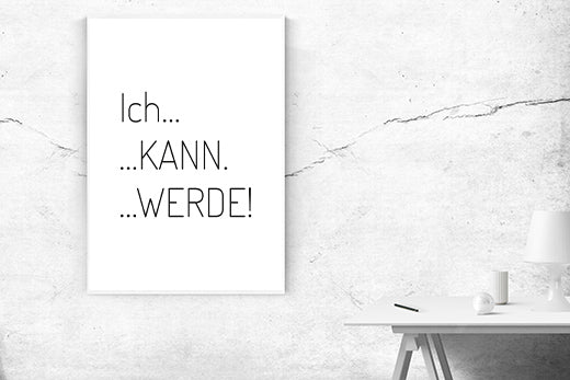 Kunstdruck ich kann