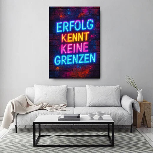 Kunstdruck Erfolg kennt keine Grenzen