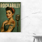 Kunstdruck Rockabilly Girl 4