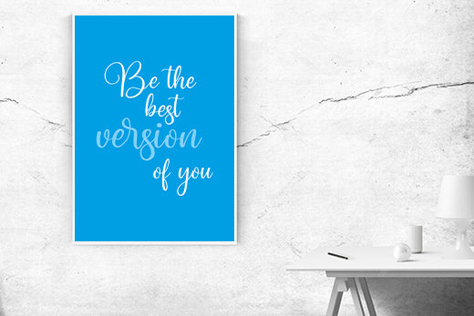 Kunstdruck best version cyan