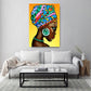 Kunstdruck bunter Turban