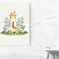 Kunstdruck Giraffe liegend
