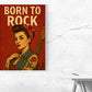 Kunstdruck Rockabilly Girl 5 born to rock