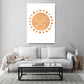 Kunstdruck Mond & Sterne