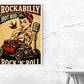 Kunstdruck Rockabilly Girl 1