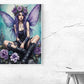 Kunstdruck lila Elfe