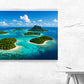 Kunstdruck Meer und Inseln I