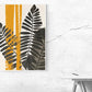 Kunstdruck Palmwedel schwarz-gelb