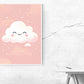 Kunstdruck freundliche Wolke