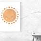 Kunstdruck Mond & Sterne
