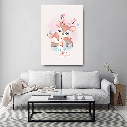 Kunstdruck Rehe