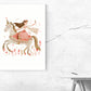 Kunstdruck reitende Prinzessin