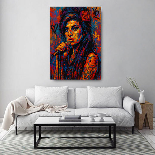 Kunstdruck AMY bunt