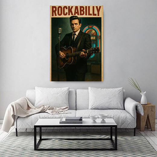Kunstdruck Cash-Plakat Rockabilly