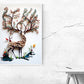 Kunstdruck Hirsch Papier