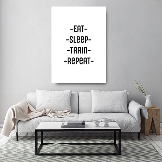 Kunstdruck eat sleep