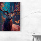 Kunstdruck Hirsch im Wald
