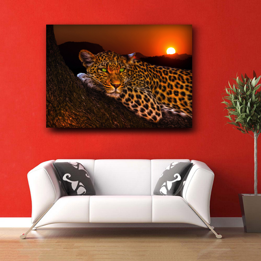 Kunstdruck Leopard 