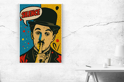 Kunstdruck CHARLY 1 Popart 