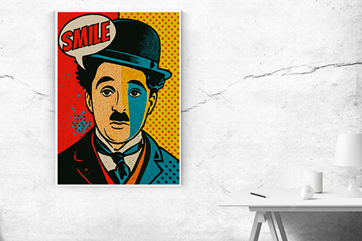 Kunstdruck CHARLY 2 Popart 