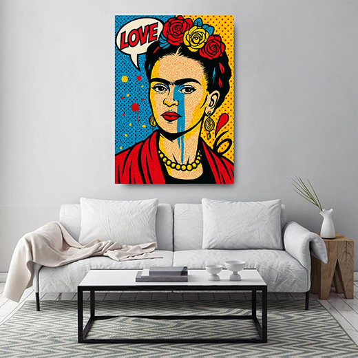 Kunstdruck Frida Popart 