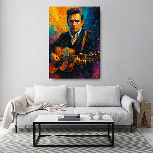 Kunstdruck Johnny Cash 