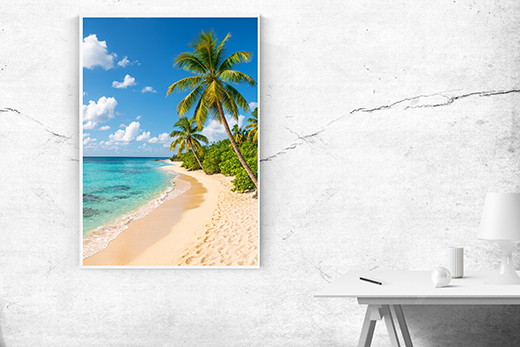 Kunstdruck Palmenstrand II 