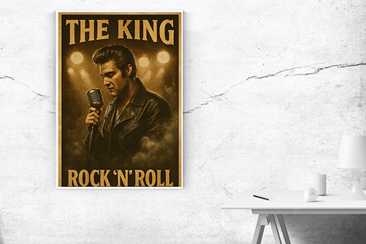Kunstdruck King of Rock-n-Roll 1 