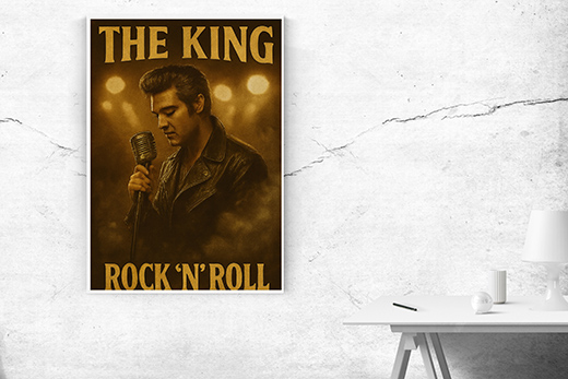 Kunstdruck King of Rock-n-Roll 2 