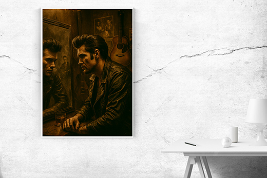 Kunstdruck Elvis-Frisur 