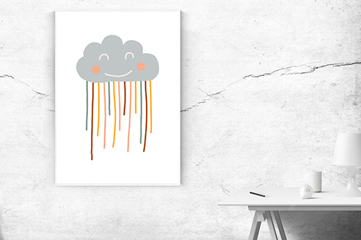Kunstdruck Wolke