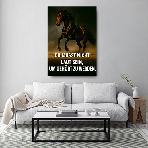 Kunstdruck nicht laut Pferd