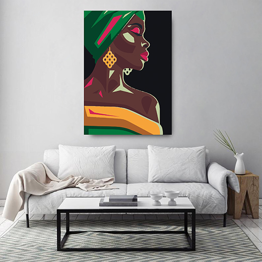 Kunstdruck geschlossene Augen