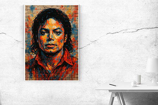 Kunstdruck M Jackson Wall