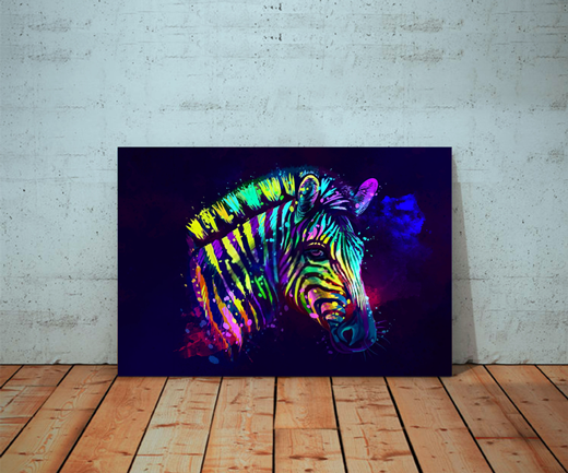 Kunstdruck Zebra