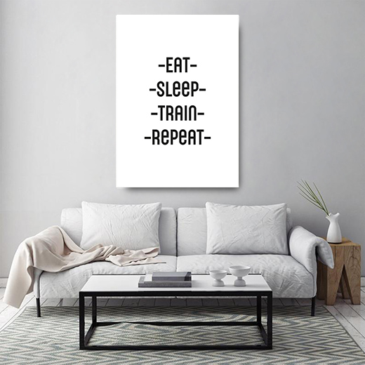 Kunstdruck eat sleep