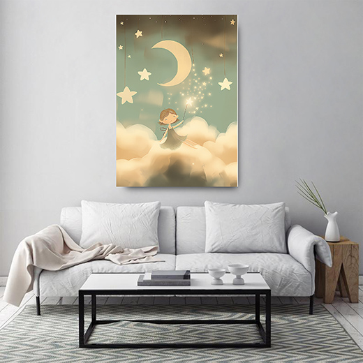 Kunstdruck Sternen-Mädchen