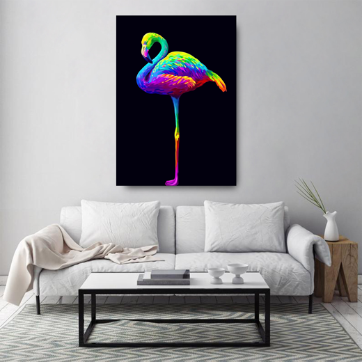 Kunstdruck Flamingo