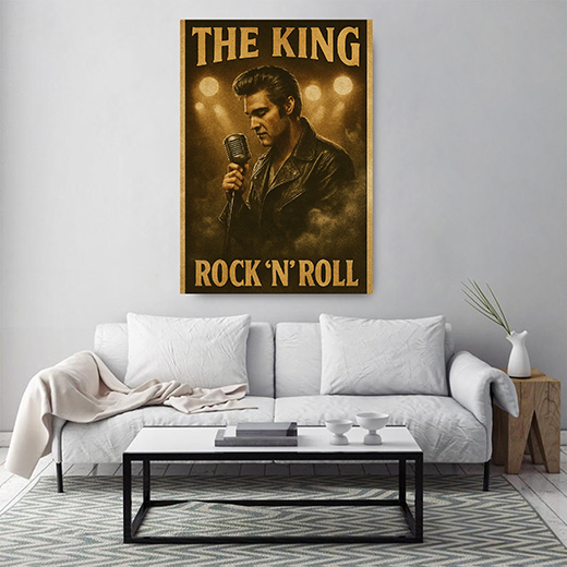 Kunstdruck King of Rock-n-Roll 1