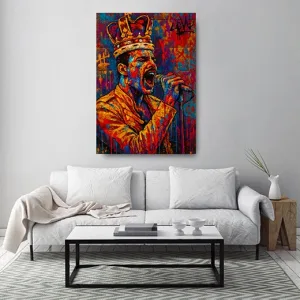 Kunstdruck Freddie abstrakt Kunstdruck Freddie abstrakt – Raumbeispiel 2