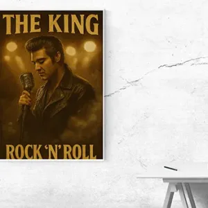 Kunstdruck King of Rock-n-Roll 2 – Raumbeispiel 2