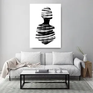 Kunstdruck schwarze Kreise II – Raumbeispiel 2