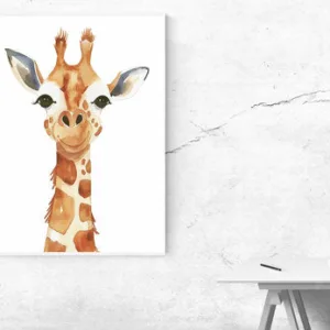 Kunstdruck Giraffe – Raumbeispiel 2