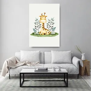 Kunstdruck Giraffe liegend – Raumbeispiel 2