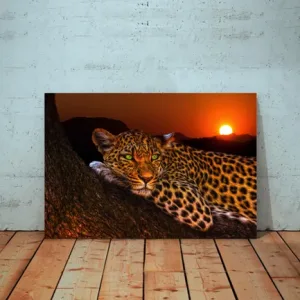 Kunstdruck Leopard – Raumbeispiel 2