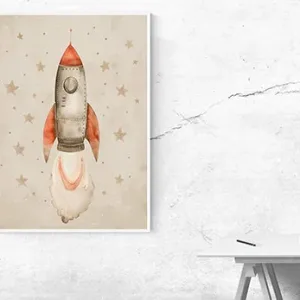 Kunstdruck Rakete – Raumbeispiel 2