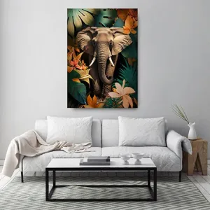 Kunstdruck Elefant im Dschungel – Raumbeispiel 2