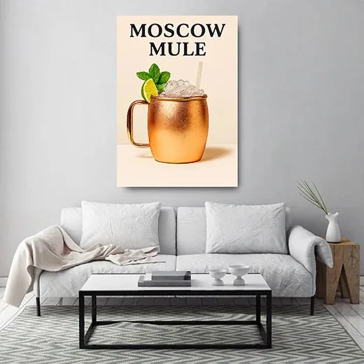 Kunstdruck Moscow Mule – Moscow Mule im glänzenden Kupferbecher